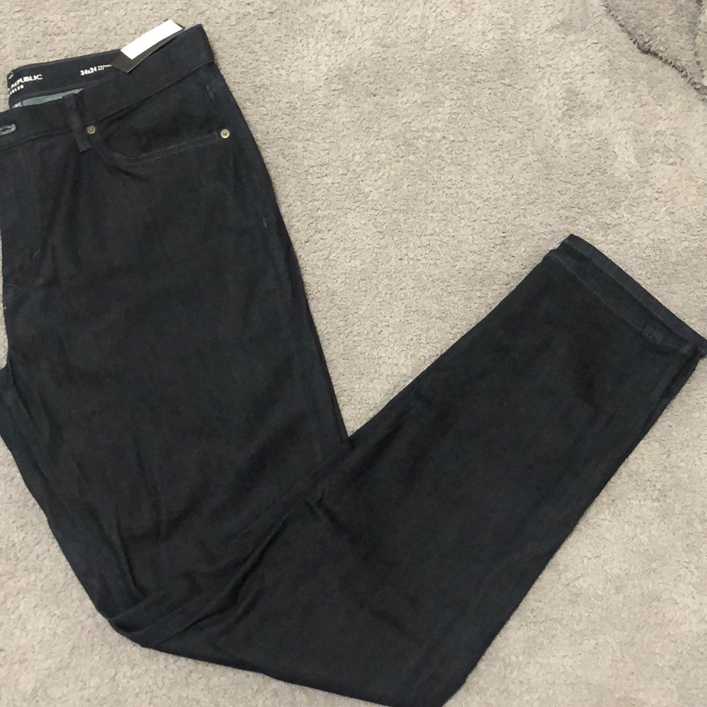 Jean black with tag